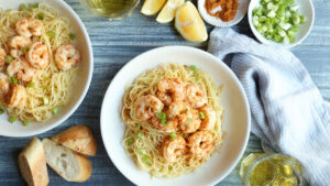 Old Bay Spicy Shrimp Scampi